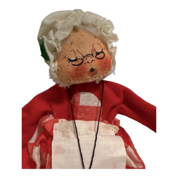 Vintage 1971 Annalee Mobilitee Santa And Mrs. Claus Christmas Dolls Holiday - Picture 7 of 16
